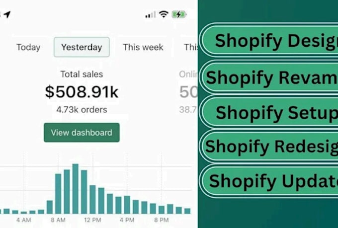 setup redesign design update shopify dropshipping store revamp shopify website